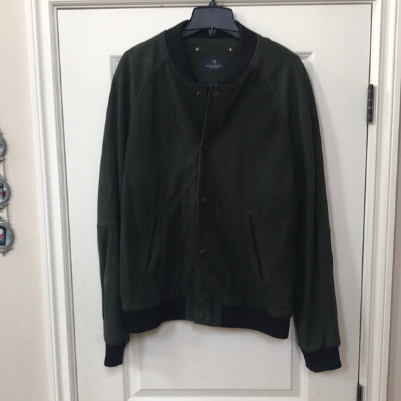 Scotch & Soda Other - Scotch & Soda xl Green olive Suede Bomber Jacket